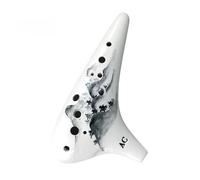 ocarina instrumento Ocarina En Relieve De Tono Alto C De 12 Agujeros Escultura De Cerámica Ocarinas Instrumentos Musicales Profesionales Accesorio Para Principiantes (Color : 6)