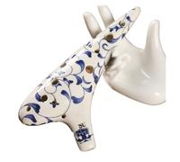 ocarina instrumento Ocarina en tecla C ocarina azul y blanca Juego de siete piezas alto de 12 hoyos ocarina en tecla C Tecla AF(Color:SC)