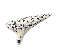 ocarina instrumento Ocarina en tecla C ocarina azul y blanca Juego de siete piezas alto de 12 hoyos ocarina en tecla C Tecla AF(Color:SF)