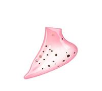 ocarina instrumento Ocarina Instrumento Ocarina De Tres Tubos Afinación AC 16 Agujeros Principiante Instrumento Xun Ocarina De Interpretación Profesional(Pink)