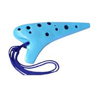 ocarina instrumento Ocarina Para Principiantes De 12 Agujeros Afinación Alto AC/afinación Agudo SC Ocarina De Resina De Boca Plana De 12 Agujeros(SC-Blue)