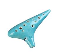 Ocarina Instrumento Ocarina Para Soldar Con Arroz De 12 Orificios Tono SF Enseñanza Para Principiantes Ocarina Ocarina Con Sonido De 12 Orificios(Blue)