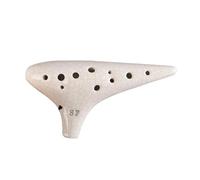 Ocarina Instrumento Ocarina Para Soldar Con Arroz De 12 Orificios Tono SF Enseñanza Para Principiantes Ocarina Ocarina Con Sonido De 12 Orificios(White)