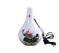 ocarina instrumento Ocarina seis agujeros alto C clave escuela vertical grieta azul entonación profesional(Style 3)