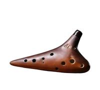 ocarina instrumento Ocarinas Instrumento Del Tiempo Flautas De Cerámica Profesional 12 Orificios Accesorios Transversales Avanzados Ahumados (Color : SF)