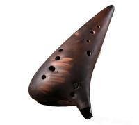 ocarina instrumento Ocarinas Instrumento Del Tiempo Flautas De Cerámica Profesional 12 Orificios Accesorios Transversales Avanzados Ahumados (Color : BC)