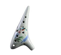 ocarina instrumento Pintado a mano de 12 hoyos z alto c-key ac ocarina escuela de juego al por mayor base cero(Color:3)