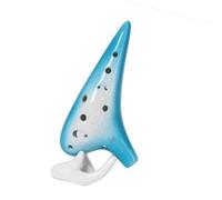 ocarina instrumento Tecla Ocarina Alto C De 12 Agujeros Color Azul Degradado Enseñanza De Rendimiento Profesional AC