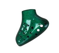 ocarina instrumento Triple Ocarina Alto Tono C Ocarina Of Time Instruments Instrumentos Musicales Profesionales Rojo Azul Verde (Color : Green)