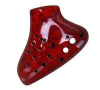 Ocarina Instrumento Triple Ocarina Alto Tono C Ocarina of Time Instruments Instrumentos Musicales Profesionales Rojo Azul Verde (Color : Red)