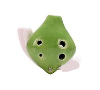 Ocarina Mini Ocarina De Boca Corta Con 6 Agujeros Y Tecla C Alta Instrumento Adecuado Para Amantes De La Música(Green)