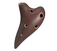 ocarina， Mini ocarina de terracota esmaltada en color Do agudo de 6 agujeros, adornos artísticos