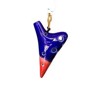 Ocarina Mini Ocarina SSF Con Horno Que Cambia De Color Ahumada Agrietada Tono Súper Alto Flauta Con Llave F(Lotus)