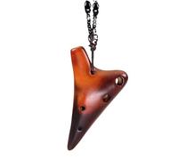 Ocarina Mini Ocarina SSF Con Horno Que Cambia De Color Ahumada Agrietada Tono Súper Alto Flauta Con Llave F(Smoked)