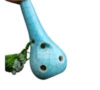 Ocarina Ocarina 6 Hoyos Treble C Tune 6 Hoyos SC Tune Crack Modelo De Arcilla Profesional(Blue)