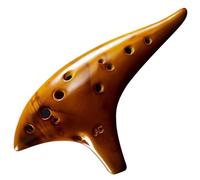 ocarina Ocarina Clásica De 12 Agujeros Entonación Estable Tono C Alto Ocarinas Ahumadas Con Protección(Yellow)