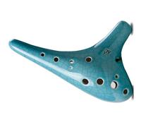 Ocarina Ocarina De 12 Agujeros Con Llave En C Alto Y Grieta Azul Extendida