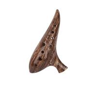 Ocarina Ocarina de 12 agujeros en Do alto. Instrumento fácil for principiantes. resina(Dark Brown)
