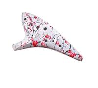 Ocarina Ocarina de 12 agujeros, especial for estudiantes primaria, tono alto, imitación madera, resina, anticaídas, nivel principiante(Color 3)