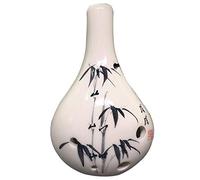 Ocarina, Ocarina de arcilla 6 agujeros en Do alto for principiantes, instrumento musical con forma jarrón creativo y estampado floral pintado a mano(White F)