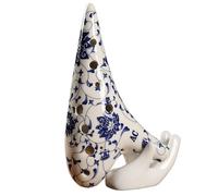 Ocarina Ocarina de cerámica 12 agujeros, estilo celadón, con diseño floral y esmalte colores. Instrumento musical taoísta hecho a mano(AC Tone)
