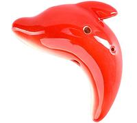 Ocarina, Ocarina de cerámica 6 agujeros en Do alto for principiantes: un instrumento viento creativo y encantador con forma pez