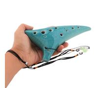 Ocarina Ocarina de cerámica ahumada 12 agujeros con cancionero, cordón for el cuello y bolsa transporte. Instrumentos musicales(Color 2)