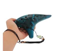 Ocarina Ocarina de cerámica ahumada 12 agujeros con cancionero, cordón for el cuello y bolsa transporte. Instrumentos musicales(Color 5)