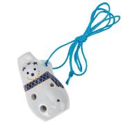 Ocarina Ocarina de cerámica for principiantes, 6 agujeros, soprano, en Do. Instrumento musical portátil con cordón for fácil transporte