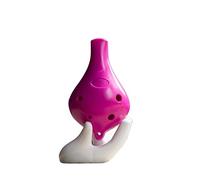ocarina Ocarina De Plástico ABS, Material Respetuoso Con El Medio Ambiente, Llave Alto C De Seis Agujeros, Llave De CA, Ocarina De Resina De Boca Plana (Color : Purple)