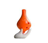 ocarina Ocarina De Plástico ABS, Material Respetuoso Con El Medio Ambiente, Llave Alto C De Seis Agujeros, Llave De CA, Ocarina De Resina De Boca Plana (Color : Dark yellow)