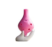 ocarina Ocarina De Plástico ABS, Material Respetuoso Con El Medio Ambiente, Llave Alto C De Seis Agujeros, Llave De CA, Ocarina De Resina De Boca Plana (Color : Pink)