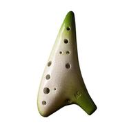 ocarina Ocarina Degradado Azul 12 Agujeros Llave Alto C/CA Enseñanza Para Principiantes Ocarina Del Tiempo Instrumento Musical Nacional Regalos (Color : Green)