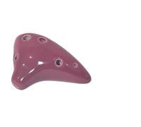 Ocarina Ocarina Pequeña De 6 Agujeros Con Tono Alto Y Tecla F Instrumento Musical Portátil Para Principiantes(Dark red)