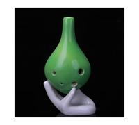Ocarina Ocarina Plástica De 6 Agujeros Ocarina Alto ToneC Con Cuerda Colgante Para Principiantes(Green)