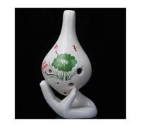 Ocarina Ocarina Plástica De 6 Agujeros Ocarina Alto ToneC Con Cuerda Colgante Para Principiantes(White 3)