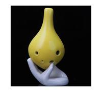 Ocarina Ocarina Plástica De 6 Agujeros Ocarina Alto ToneC Con Cuerda Colgante Para Principiantes(Yellow)