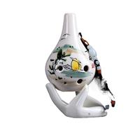 Ocarina Ocarina seis agujeros alto C clave escuela vertical grieta azul entonación profesional(Color:Style 9)