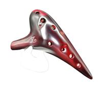 Ocarina para adultos Flautas De Cerámica Para Ocarina 12 Agujeros Instrumento Musical Profesional Calibre Accesorios De Decoración(C)