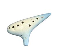 Ocarina para adultos Instrumento Para Principiantes Ocarina De Rendimiento Profesional Alto C-tune Crack De 12 Agujeros(Blue)