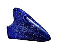 Ocarina para adultos Ocarina AC De Tres Tubos Tono C Alto Cerámica Ahumada Instrumento Musical Profesional Ocarina Multitubo De Tres Tubos(J)