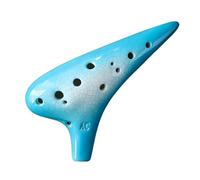 Ocarina para adultos Ocarina De 12 Agujeros Afinada En C Instrumento De Ocarina Para Principiantes Adultos Interpretación Profesional(Blue)
