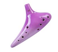 Ocarina para adultos Ocarina De 12 Agujeros Con Clave C Central AC Para Principiantes 12 Agujeros Rendimiento Profesional(Purple)