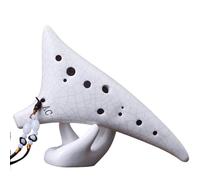 Ocarina para adultos Ocarina De 12 Agujeros Con Clave C Instrumento De Juego Tao Xun Para Principiantes Profesionales Y Adultos De 12 Agujeros Con CA(White)