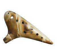 Ocarina para adultos Ocarina De 12 Agujeros Para Principiantes Instrumento Profesional De 12 Agujeros(Unglazed)