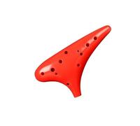 Ocarina para adultos Ocarina De 12 Agujeros Para Principiantes Instrumento Profesional De Resina Plástica Con Clave C De 12 Agujeros CA(Red)