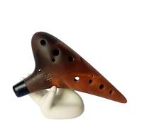Ocarina para adultos Ocarina De 12 Agujeros Para Principiantes Profesional Instrumento Ahumado De Arena Morada Con Afinación SF De 12 Agujeros