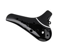 Ocarina para adultos Ocarina De Cerámica De 12 Agujeros De Resina ABS Ecológica Flauta De Leyenda De Ocarina Alto C Instrumento Musical De Estilo Blanco Y Negro Para(Black)