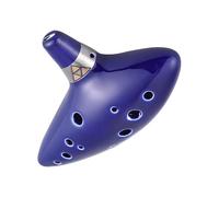 Ocarina para adultos Ocarina De Cerámica De 12 Agujeros, Flauta De Vaso Alto En C, Instrumento Musical De Viento Con Cancionero, Cuerda Para El Cuello