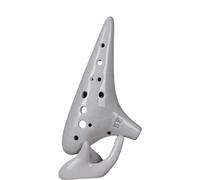 Ocarina para adultos Ocarina De Fuego Para Principiantes Soprano Tono F Para Principiantes 12 Agujeros Calidad De Sonido(White)